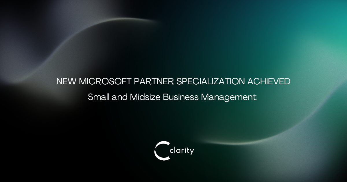 Clarity Ukraine Achieves Microsoft Specialization in Small and Midsize Business ERP Solutions